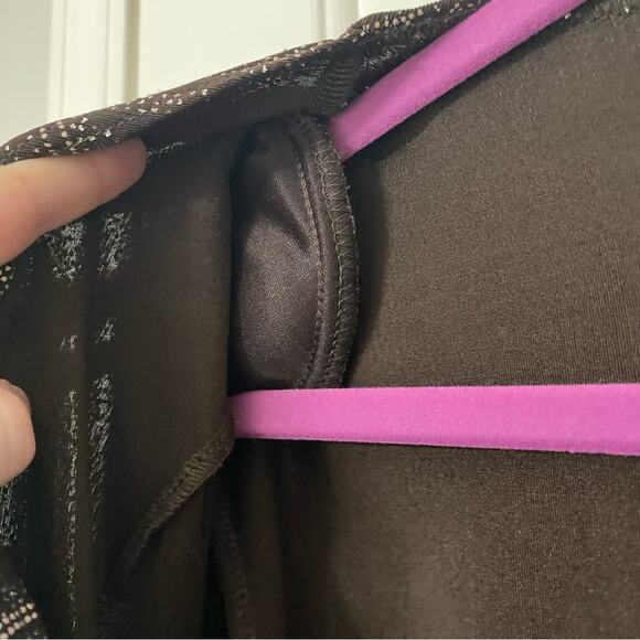 MSK • Metallic Glitter Wrap 3/4 Sleeve Cocktail Top Blouse - Picture 6 of 6